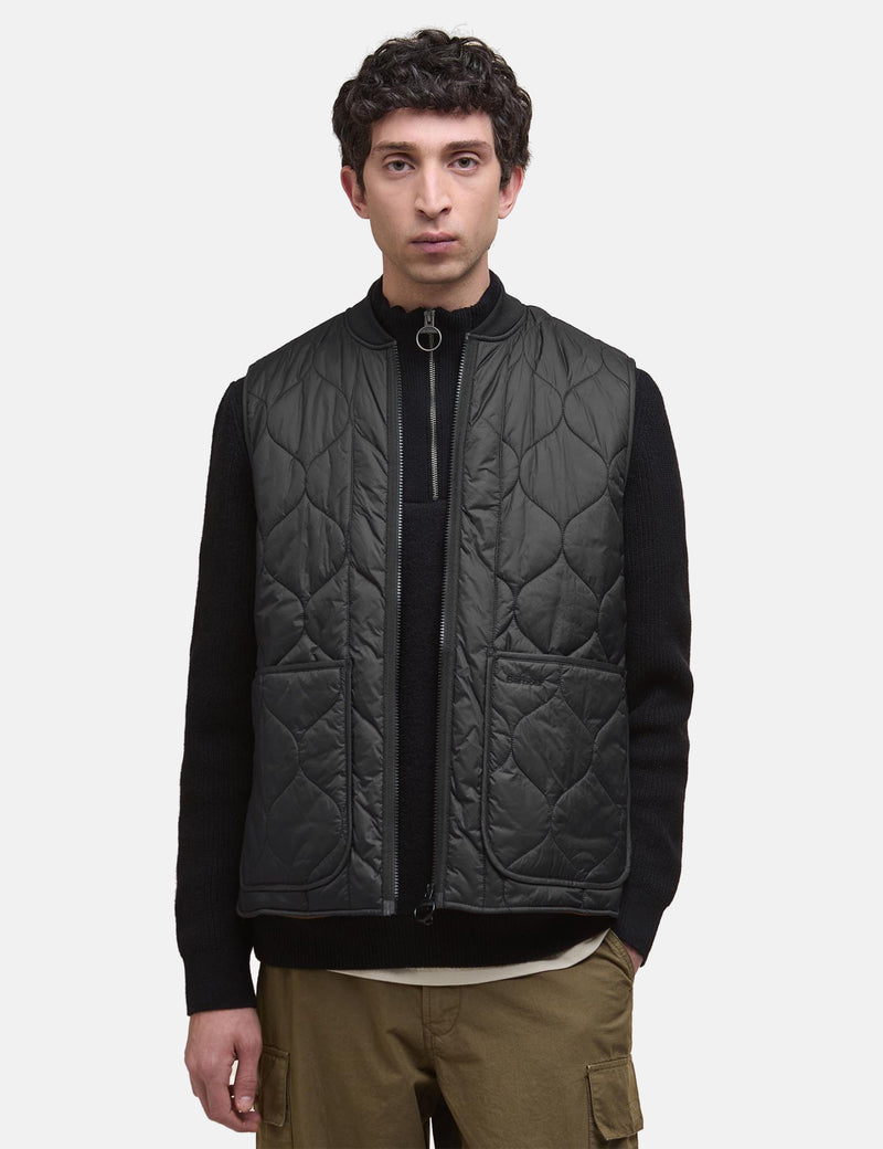 Barbour Re-Engineered Utility Liddesdale Quilted Gilet - Black