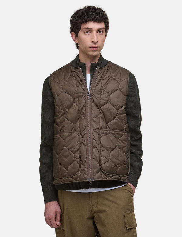 Barbour Re-Engineered Utility Liddesdale Gilet - Dark Olive Green