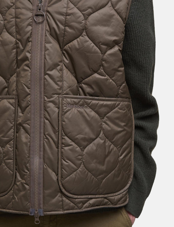 Barbour Re-Engineered Utility Liddesdale Gilet - Dark Olive Green