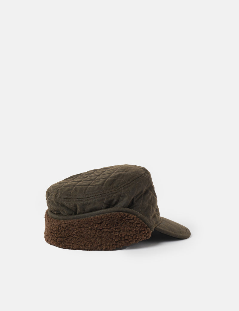 Barbour Stanhope Hunting Ear Flap Cap - Olive Green