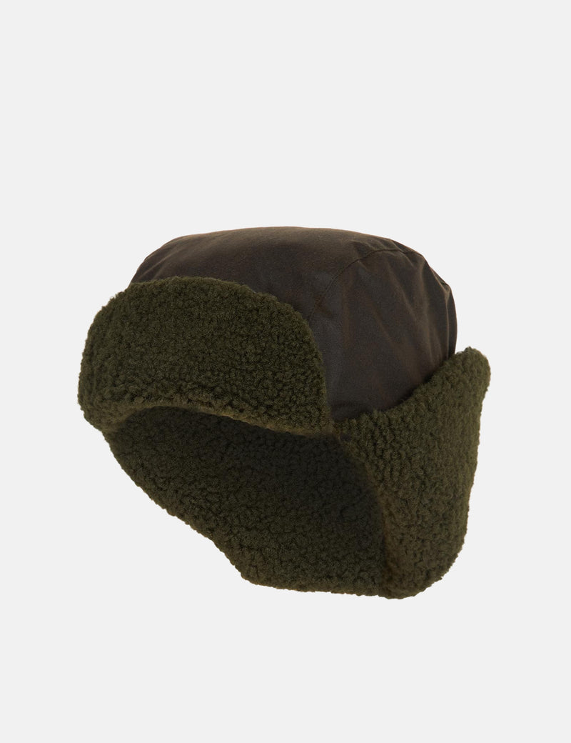 Barbour Morar Wax Trapper Hat - Olive Green