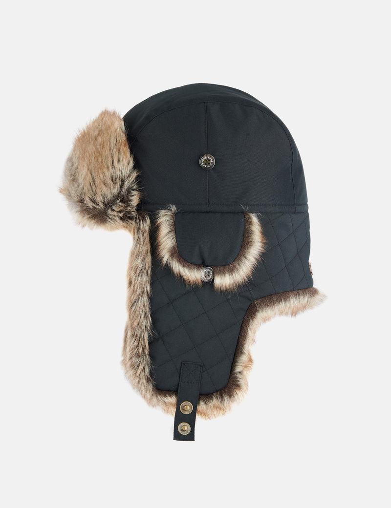 Barbour Cleadon Trapper Hat - Black