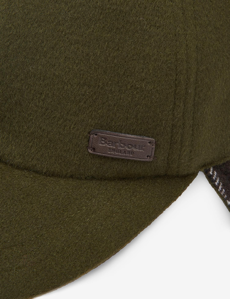 Barbour Lewis Ear Flap Cap - Olive Green