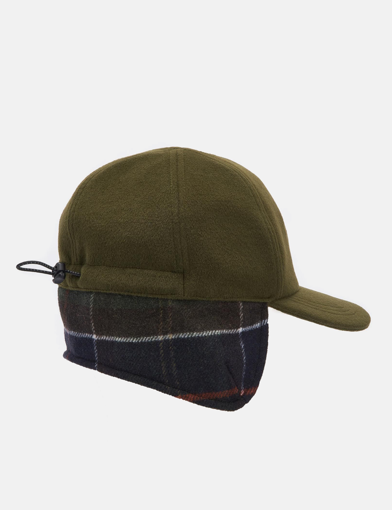 Barbour Lewis Ear Flap Cap - Olive Green