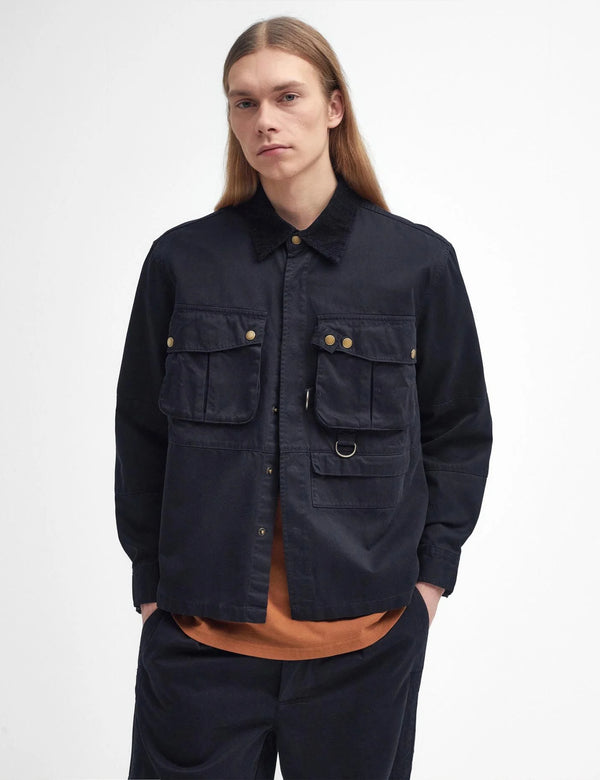 Barbour Heritage Oakmoor Shirt Jacket - Black