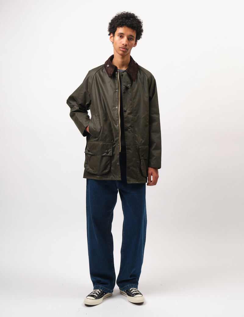 Barbour Beaufort Wax Jacket - Archive Olive Green