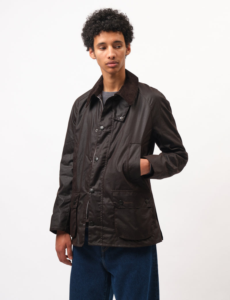 Barbour Ashby Wax Jacket - Rustic Brown