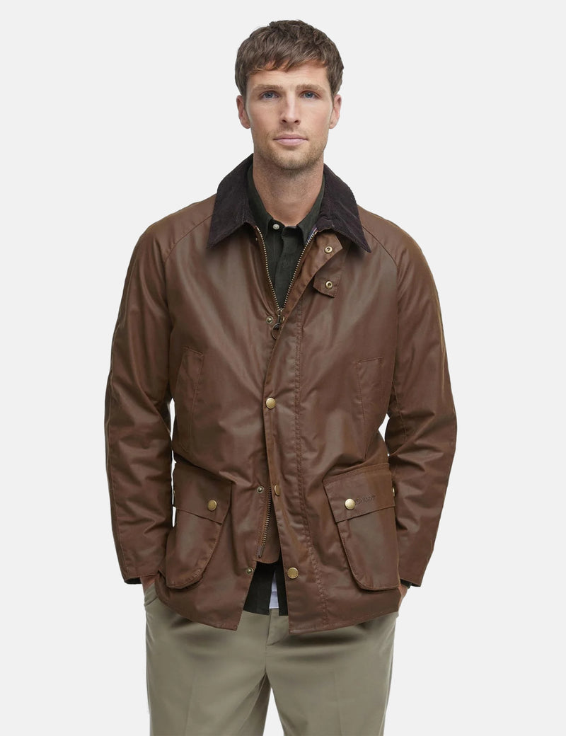 Barbour Ashby Wax Jacket - Bark Brown