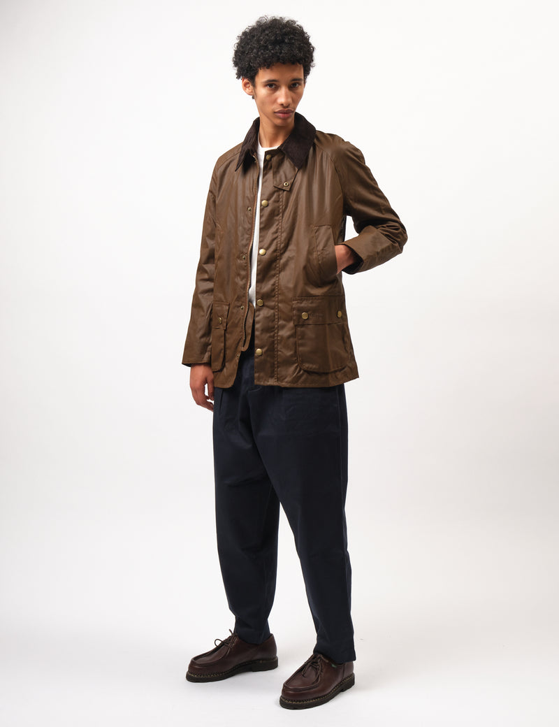 Barbour Ashby Wax Jacket - Bark Brown