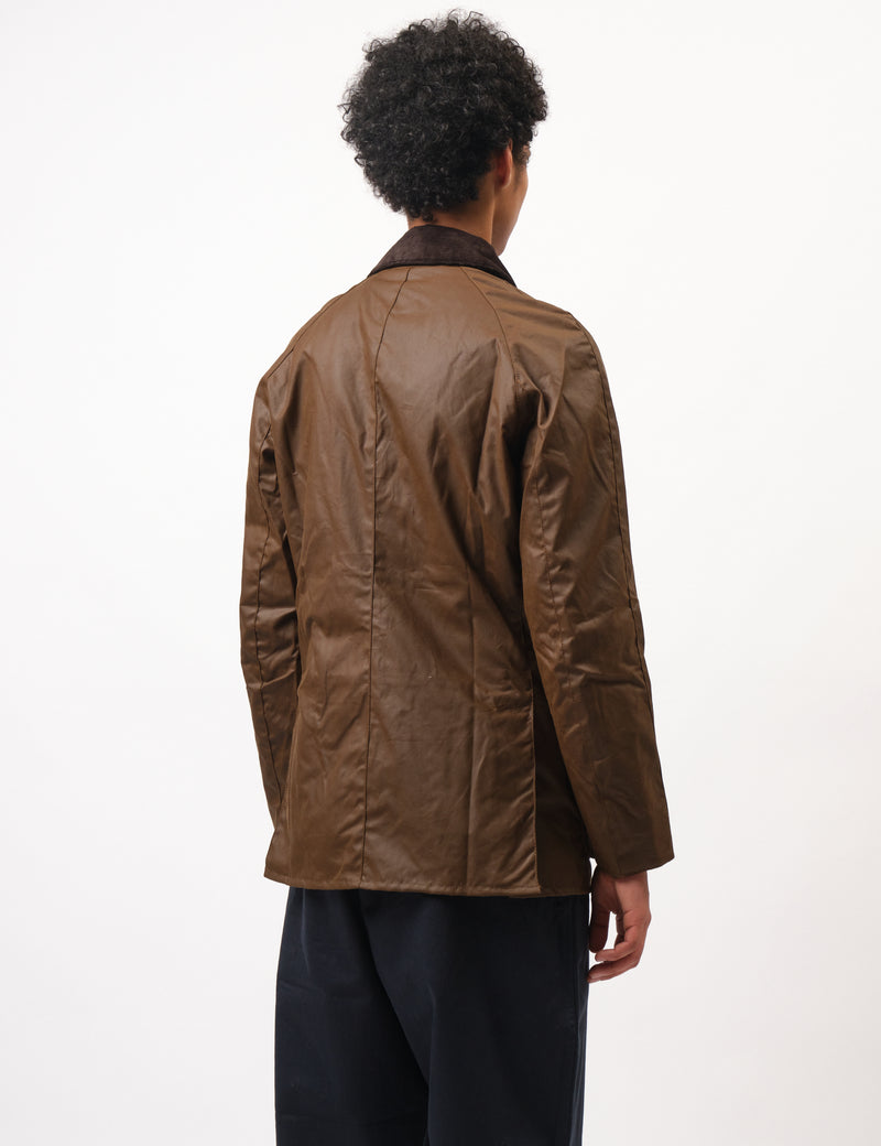 Barbour Ashby Wax Jacket - Bark Brown