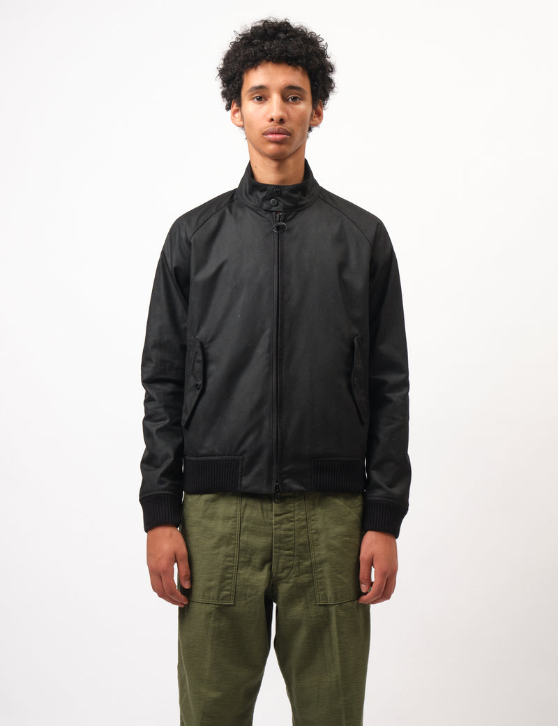 Barbour x Baracuta Porton G9  Wax Harrington Jacket - Black