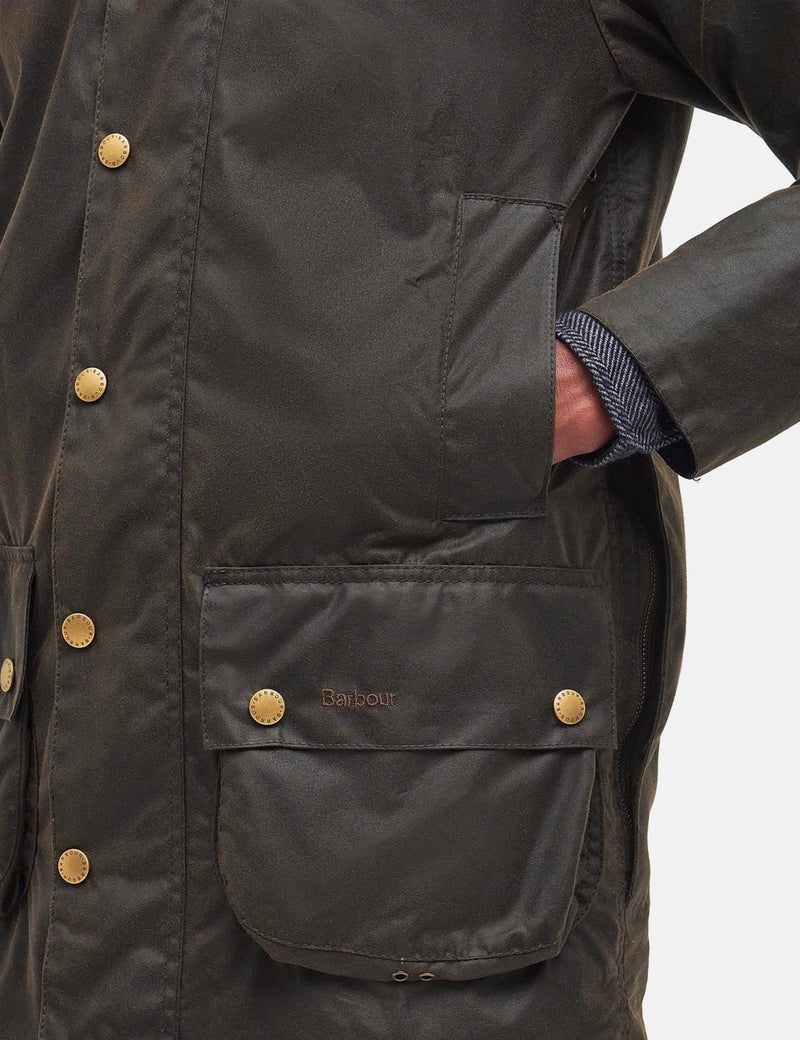Barbour 40th Anniversary Beaufort Wax Jacket - Olive Green