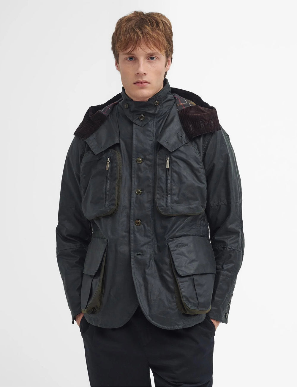 Barbour x TO KI TO Outland Waxed Jacket Sage Green Urban Excess. URBAN EXCESS