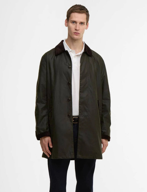 Barbour x Baracuta Tyne Wax Coat - Archive Olive Green