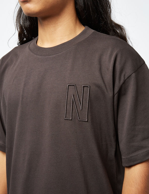 Norse Projects Simon Heavy Jersey N Logo T-Shirt (Organic) - Black