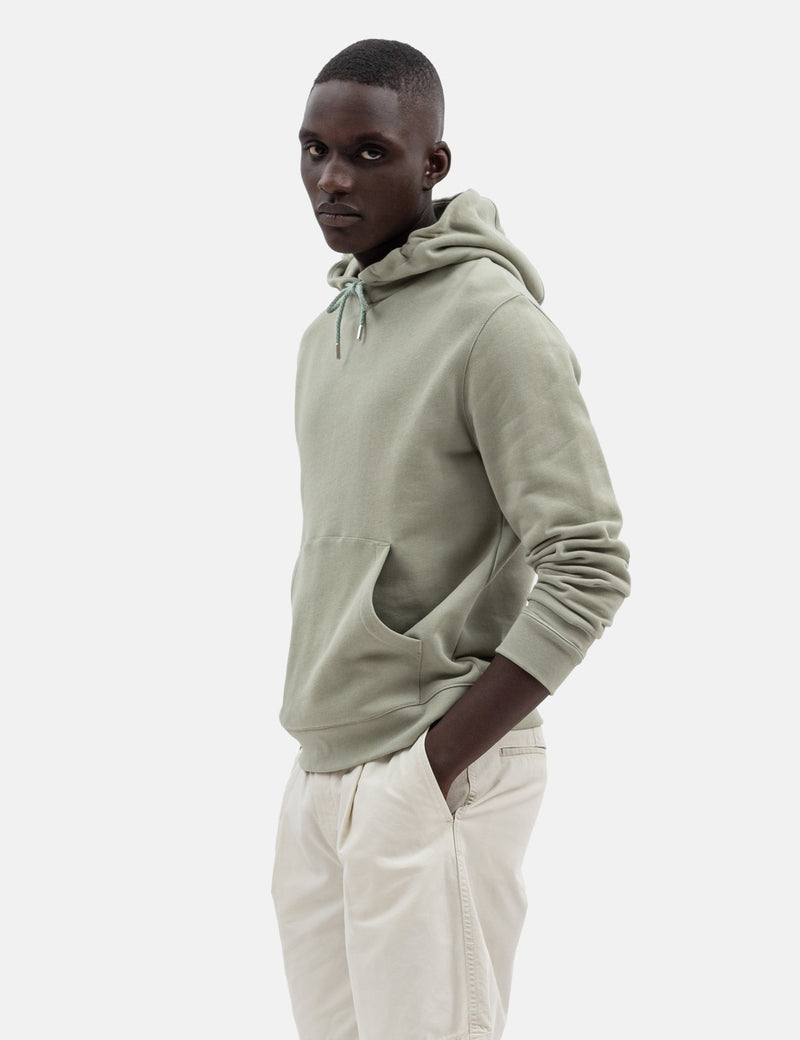 Norse Projects Vagn Hooded Sweatshirt - Sunwashed Green