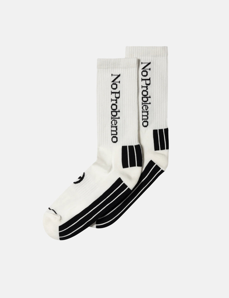 No Problemo Socks - White