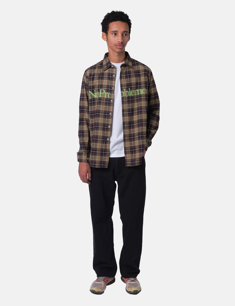 No Problemo Plaid Shirt - Green