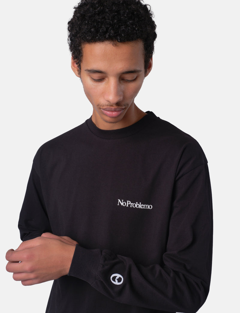 No Problemo Mini Problemo Long Sleeve T-Shirt - Black