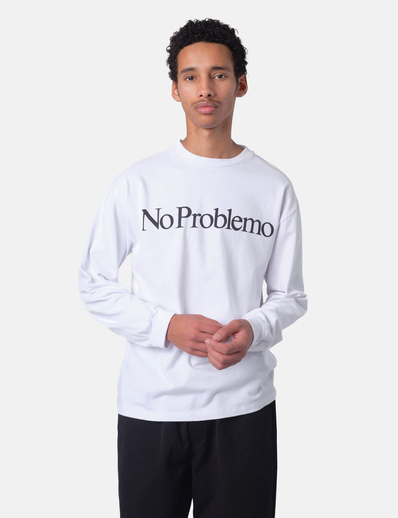 No Problemo Long Sleeve T-Shirt - White