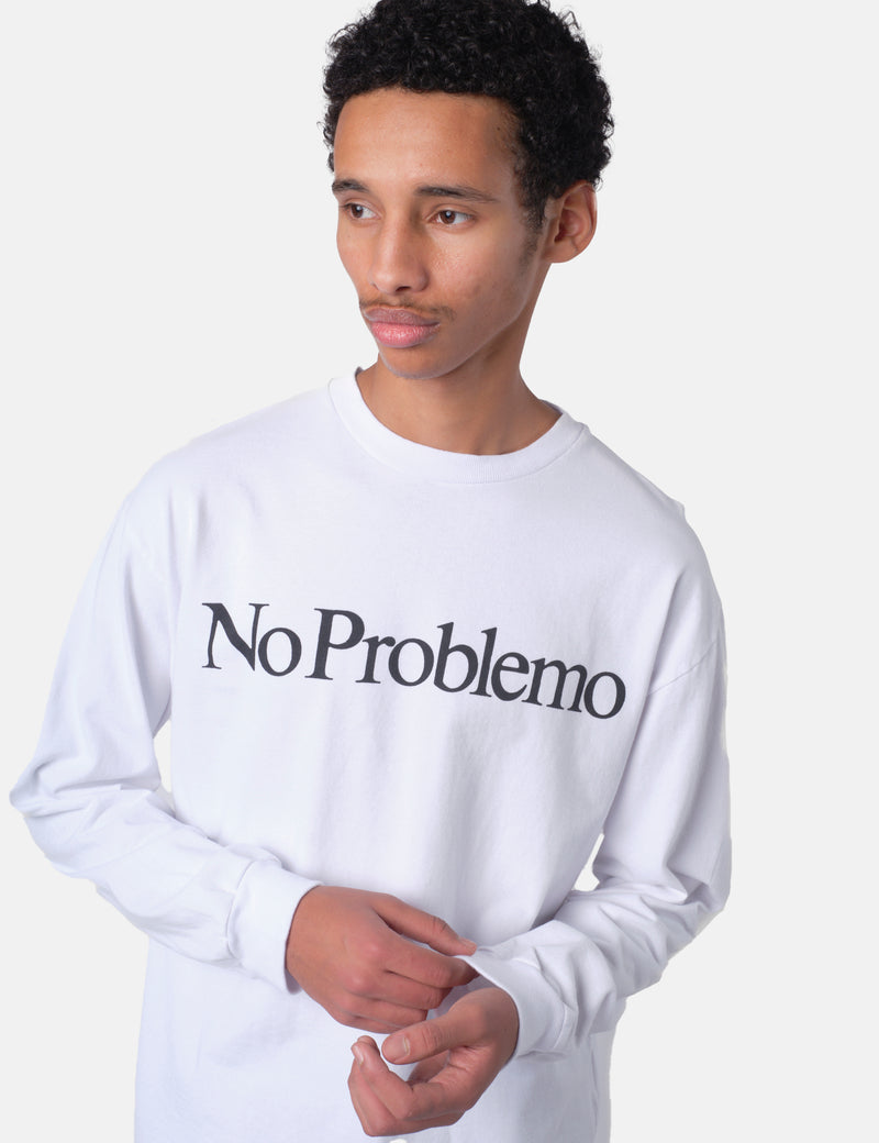 No Problemo Long Sleeve T-Shirt - White