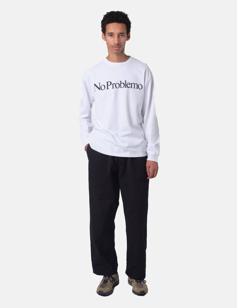 No Problemo Long Sleeve T-Shirt - White