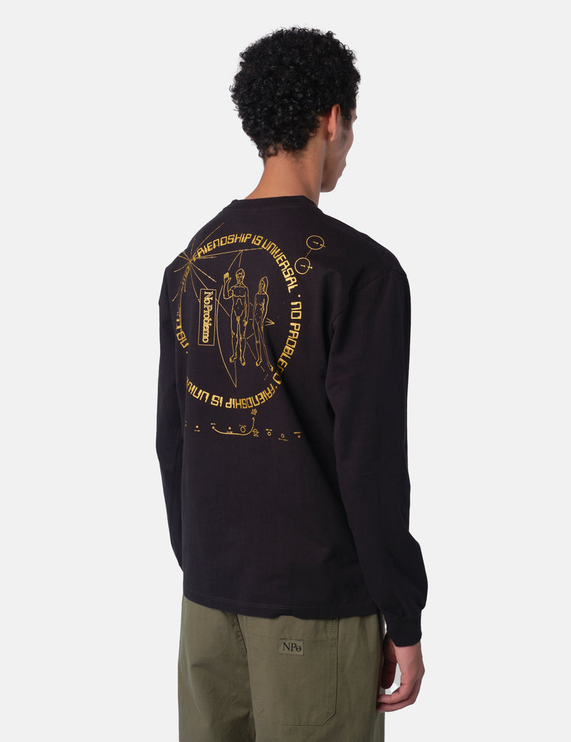 No Problemo Universal Friendship Long Sleeve T-Shirt - Black
