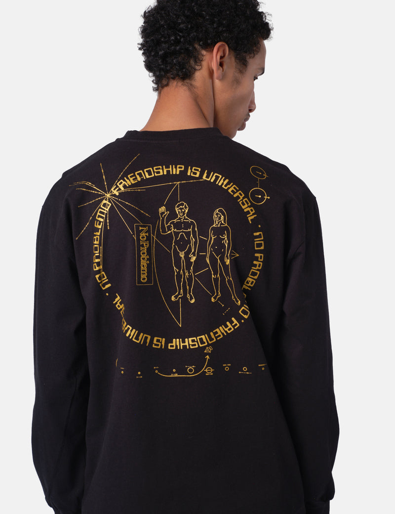 No Problemo Universal Friendship Long Sleeve T-Shirt - Black