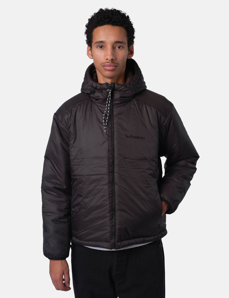 No Problemo Reversible Alien-O Puffer Jacket - Black