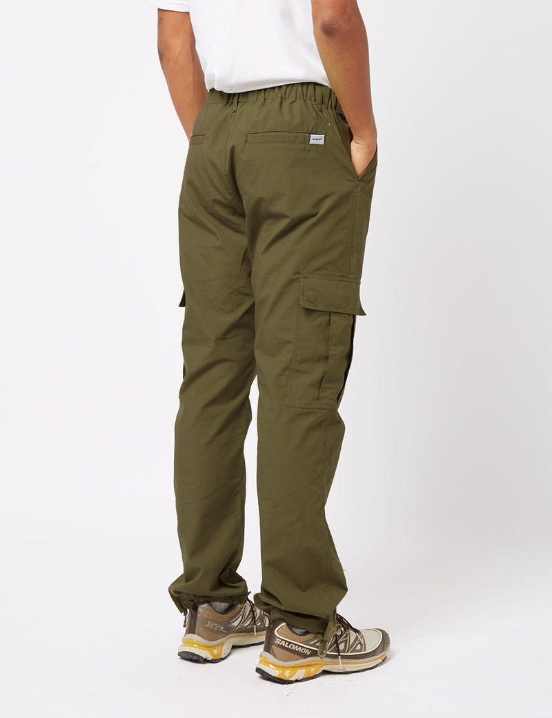 Parlez Gilbert Cargo Pants - Khaki Green