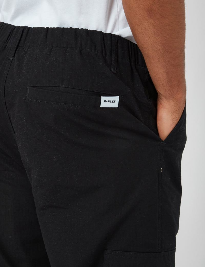 Parlez Gilbert Cargo Pants - Black