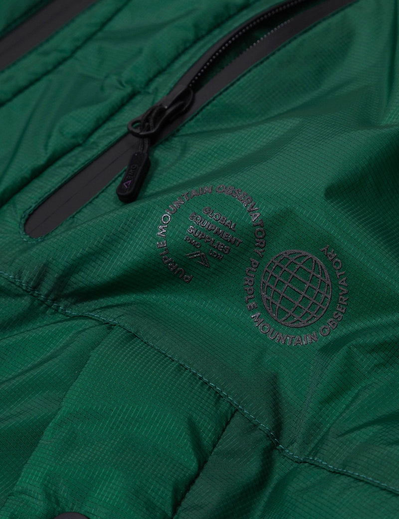 Purple Mountain Observatory Cocoon Puffa Jacket - Eden Green