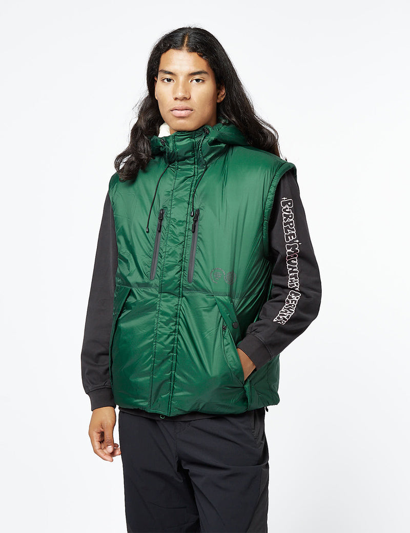 Purple Mountain Observatory Cocoon Puffa Jacket - Eden Green