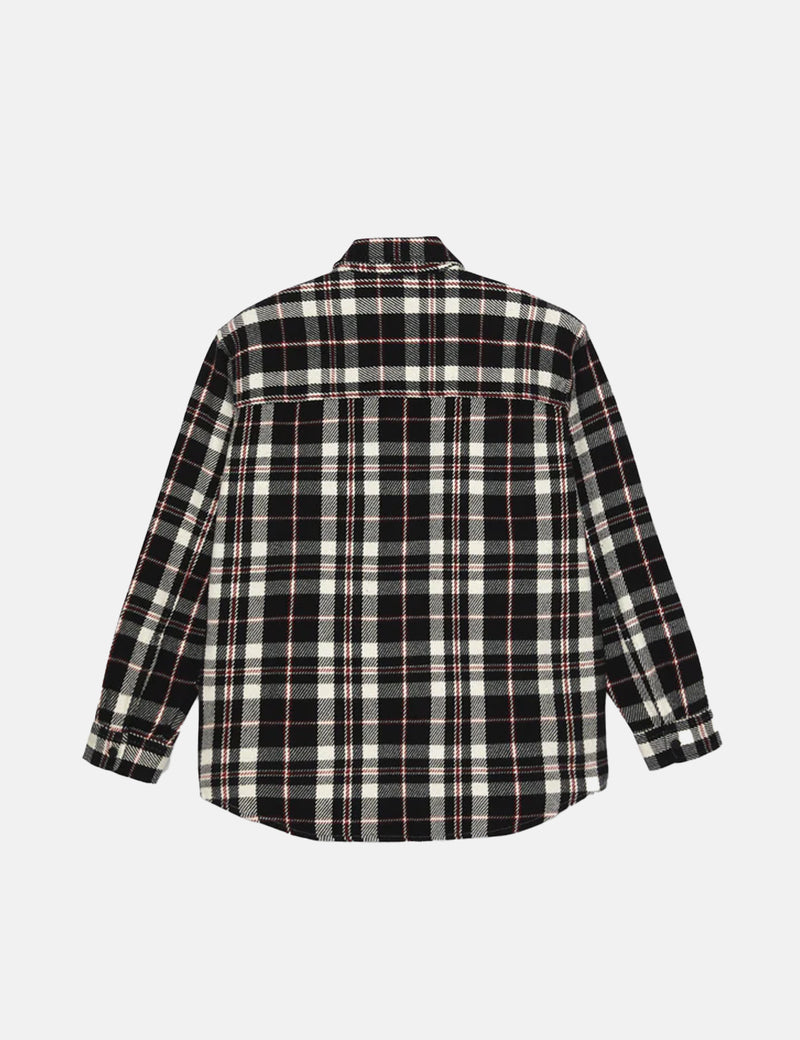 Polar Skate Co. Big Boy Overshirt Flannel - Black/White/Red