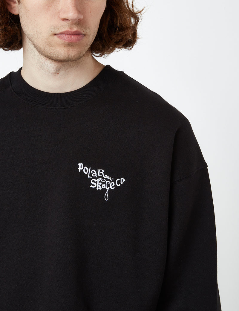 Polar Skate Co. Ornament Logo Sweatshirt - Black