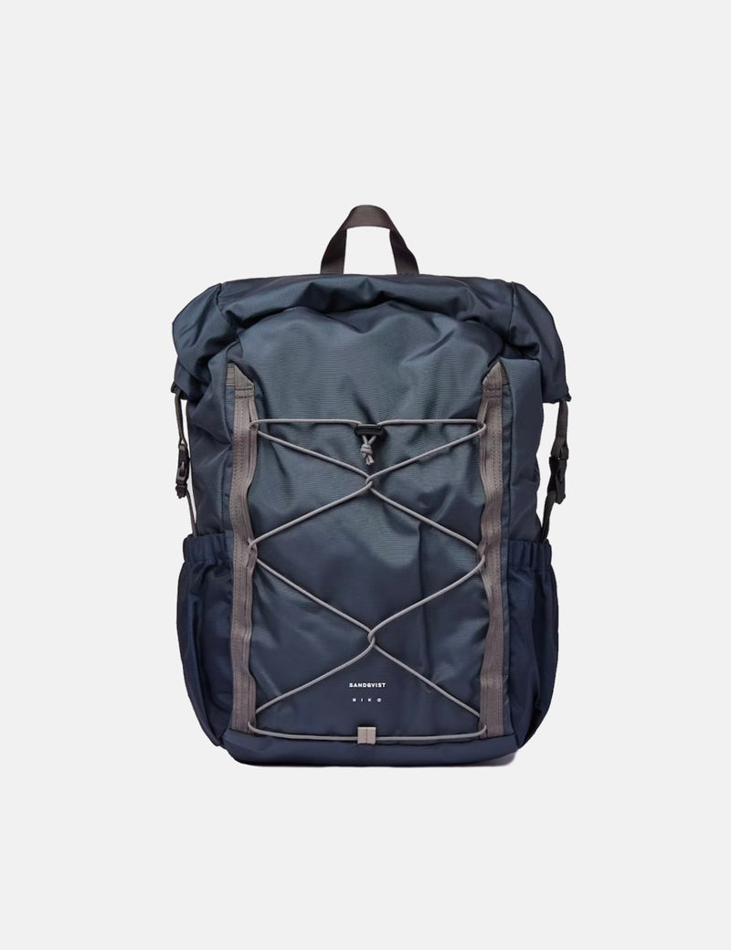 Sandqvist Valley Hike Backpack - Multi Steel Blue/Navy Blue