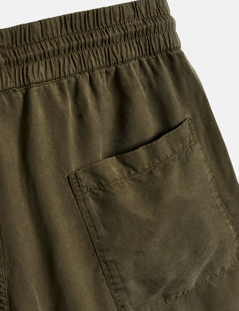 Portuguese Flannel Dogtown Shorts - Olive Green