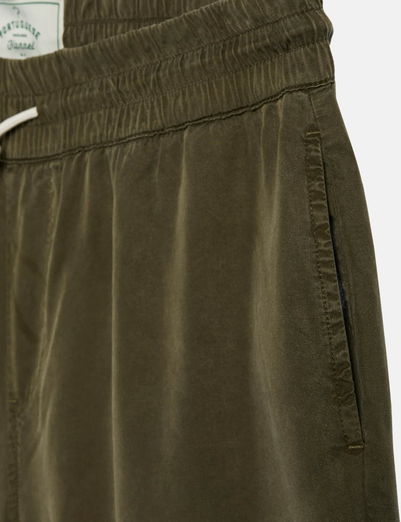 Portuguese Flannel Dogtown Shorts - Olive Green