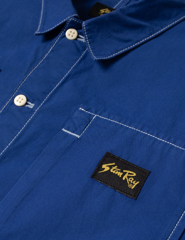 Stan Ray Short Sleeve Painter Shirt (Poplin) - Indigo Blue