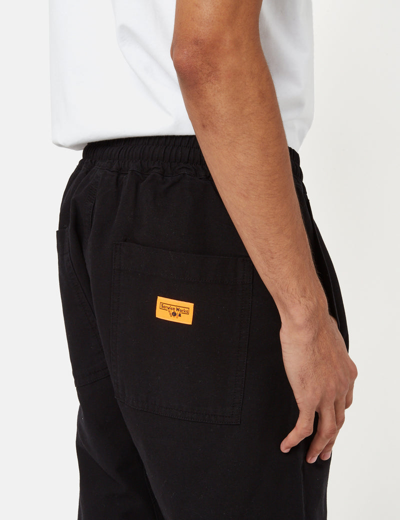 Service Works Classic Canvas Chef Pant - Black