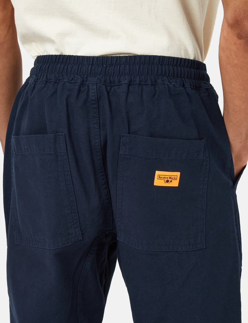 Service Works Classic Canvas Chef Pant - Navy Blue
