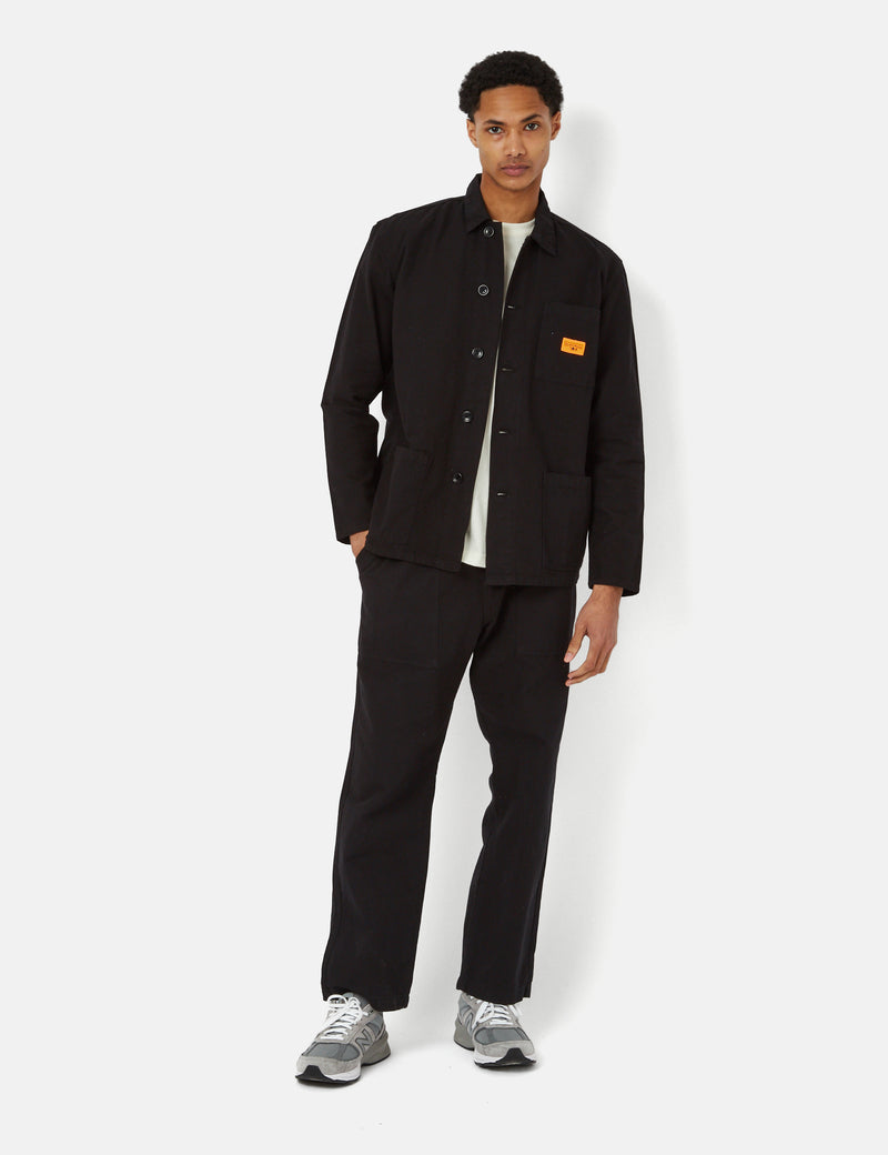 Service Works Canvas Coverall Jacket - Black