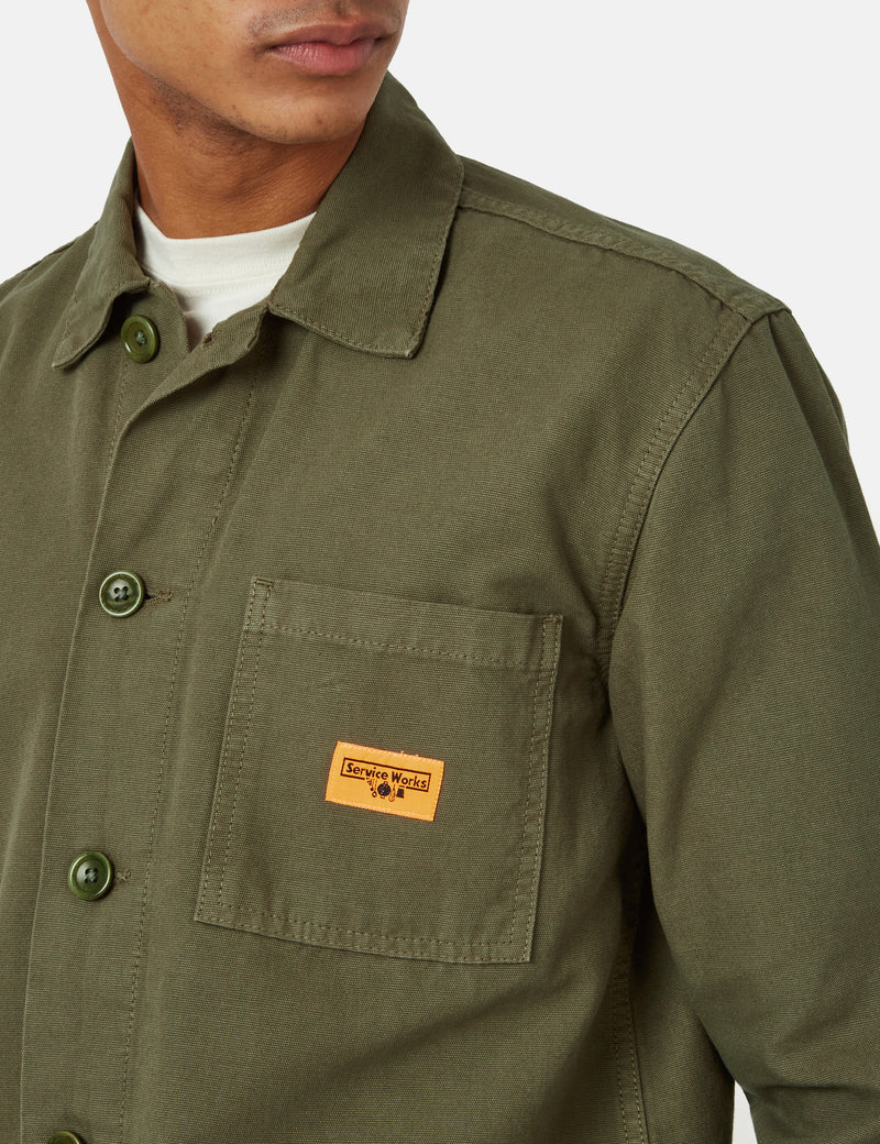 Service Works Canvas Coverall Jacket - Olive