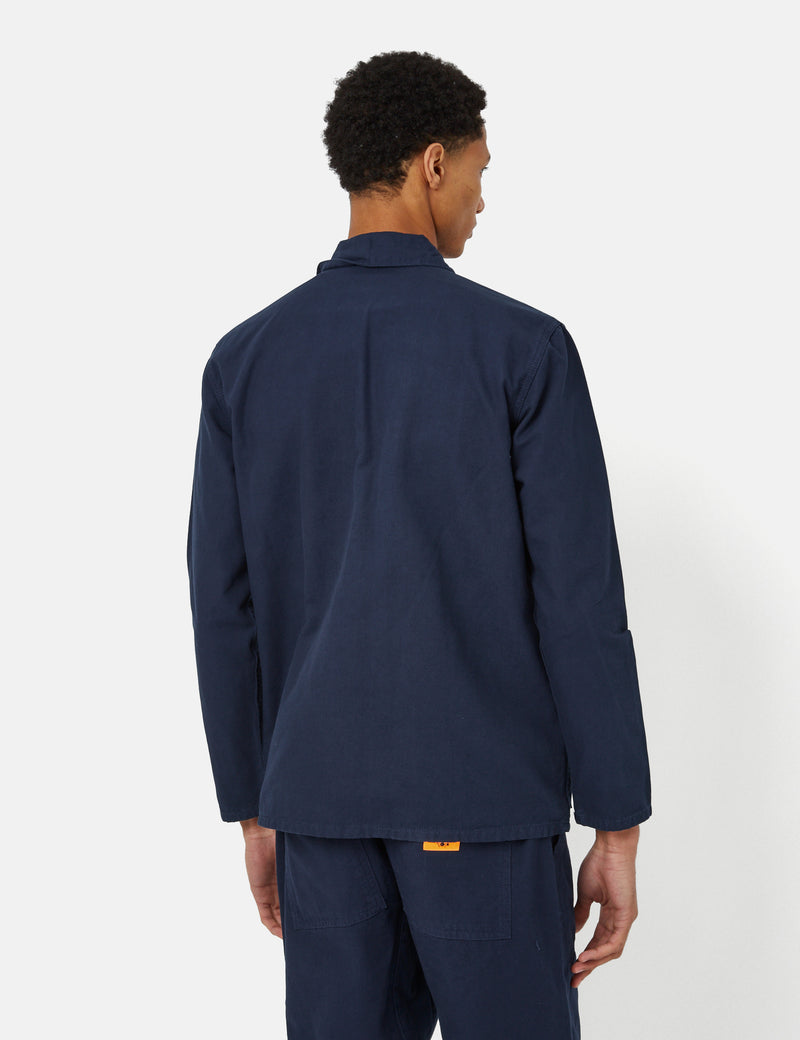 Service Works Canvas Coverall Jacket - Navy Blue