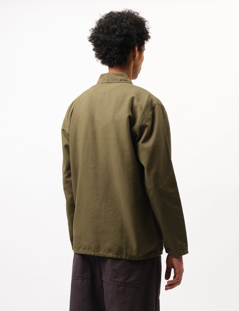 Service Works Canvas Coverall Jacket - Olive Green