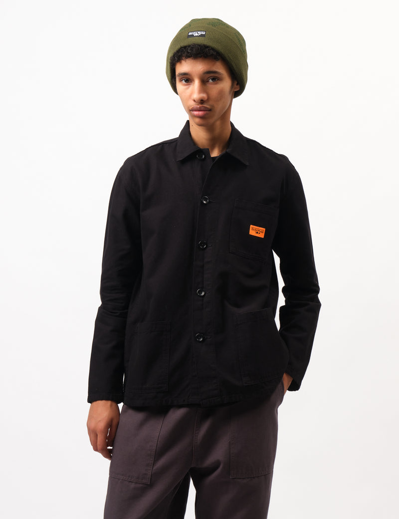 Service Works Canvas Coverall Jacket - Black