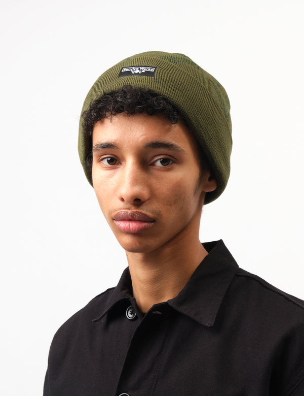 Service Works Olive Green Branch Beanie Hat - Olive Green