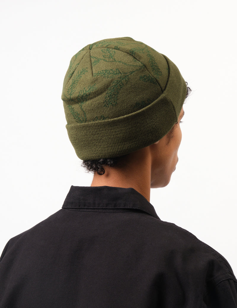 Service Works Olive Green Branch Beanie Hat - Olive Green