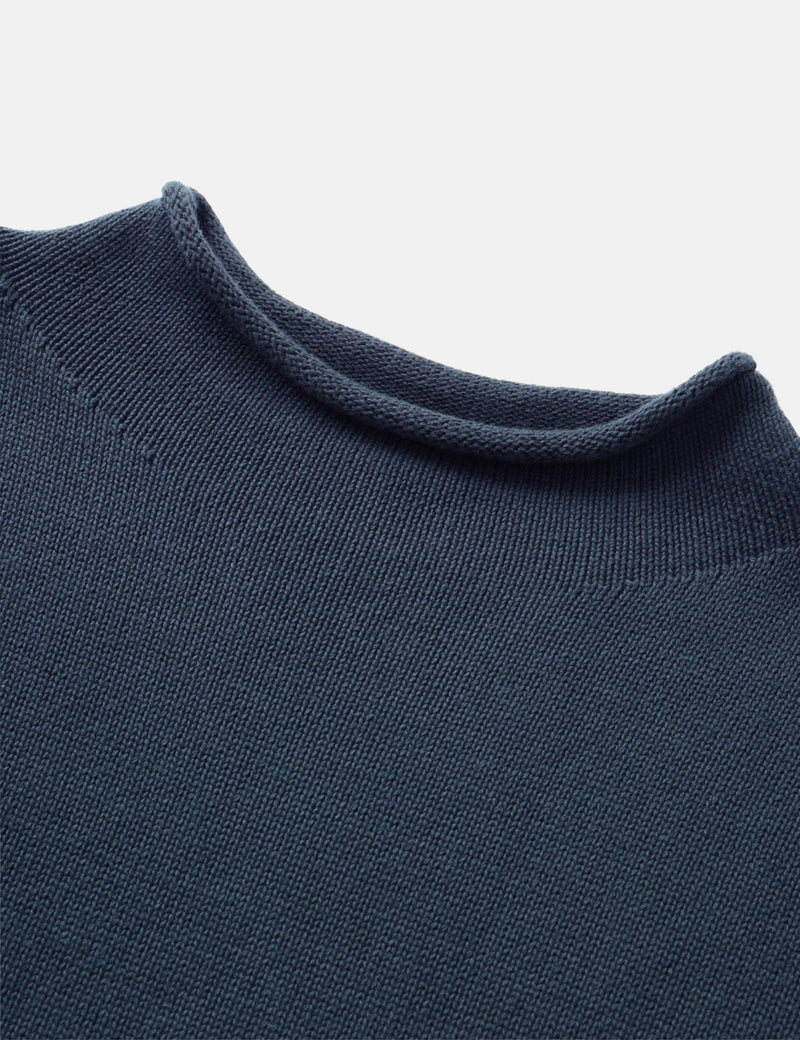 Service Works Mock Smock Sweatshirt - Navy Blue