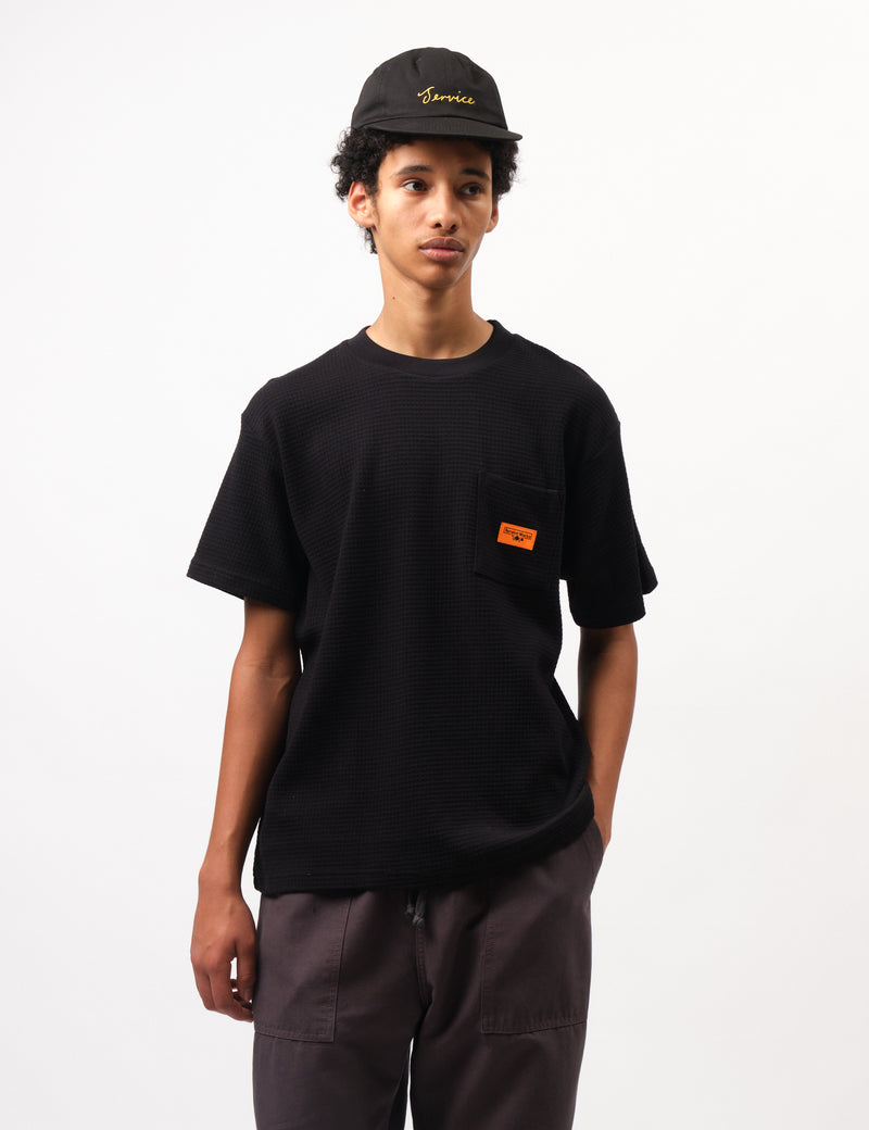 Service Works Waffle Pocket T-Shirt - Black